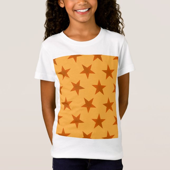 Camiseta Padrão 2 de estrelas de ouro (Frente)