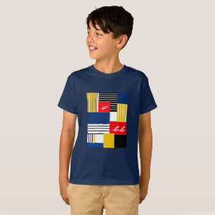 Camiseta padrão abstrato.