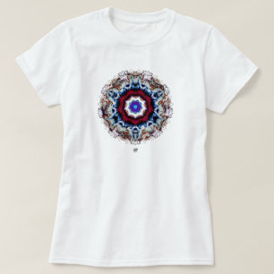 Camiseta Padrão abstrato colorido (olho alienígena 2)