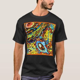 Camiseta Padrão Abstrato Deslumbrante