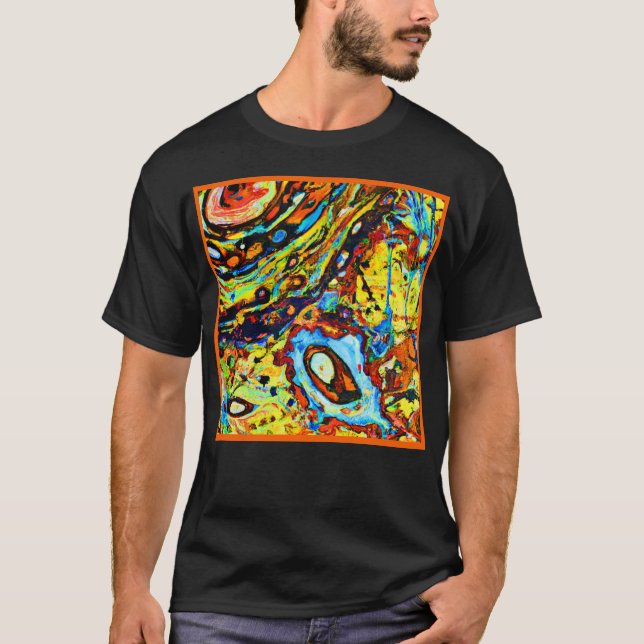 Camiseta Padrão Abstrato Deslumbrante (Frente)