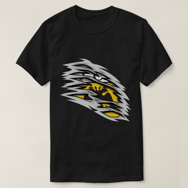 Camiseta Padrão AEK torn e angustiado (Frente do Design)