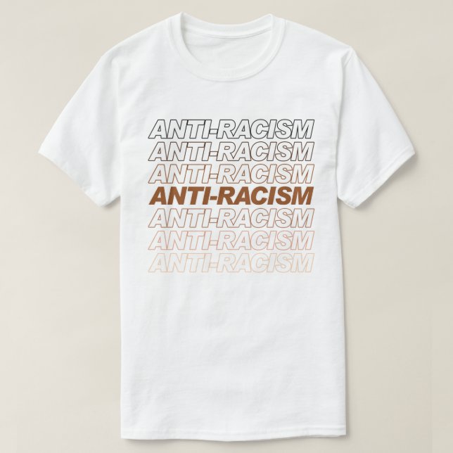Camiseta Padrão Anti-Racismo (Frente do Design)