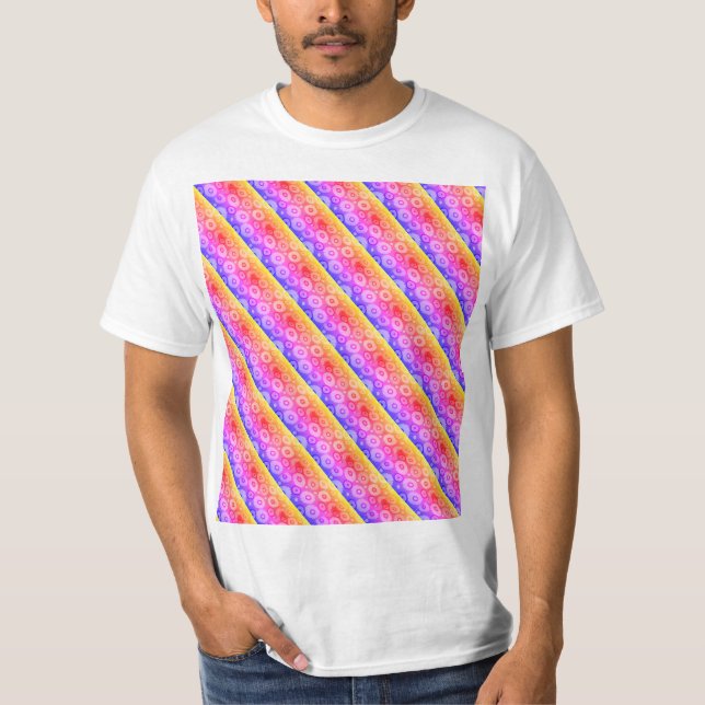 Camiseta Padrão arco-íris (Frente)