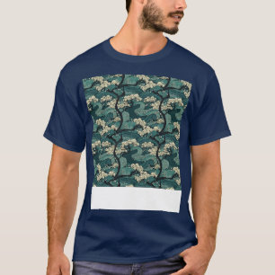Camiseta Padrão Asiático Invisível Antigo Chinês Japonês Co