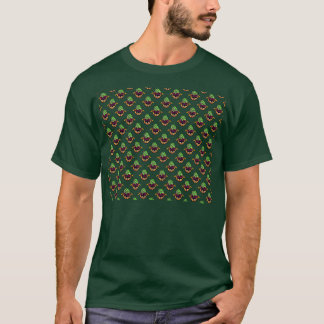 Camiseta Padrão Branco do Abacaxi de Halloween