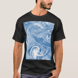 Camiseta Padrão Colorido de Arte Marble.