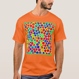 Camiseta Padrão Colorido Elegante e Chic