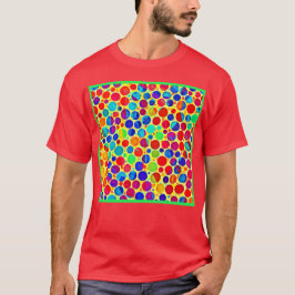 Camiseta Padrão Colorido Elegante e Chic