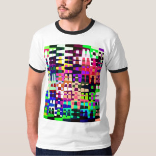 Camiseta Padrão colorido retrô de Abstrato 90