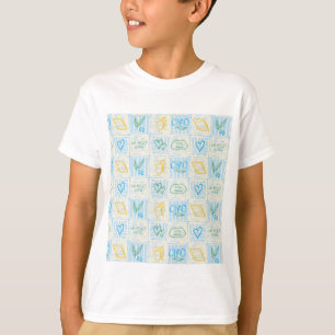 Camiseta Padrão contínuo decorativo estilo Amalfi