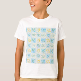 Camiseta Padrão contínuo decorativo estilo Amalfi