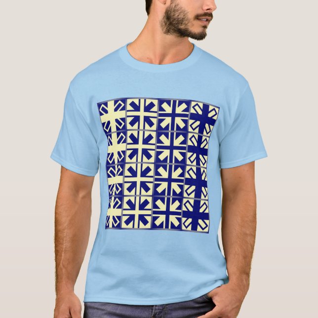 Camiseta Padrão Cruzado Cristão 2 (Frente)