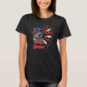 Camiseta Padrão da Bandeira Americana do Pescador Viciado e