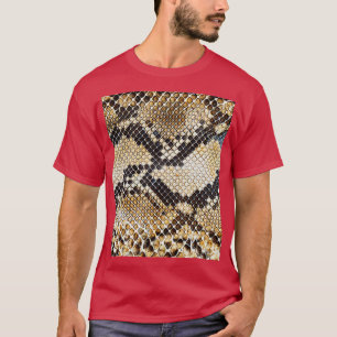 Camiseta padrão da escala de répteis da cobra