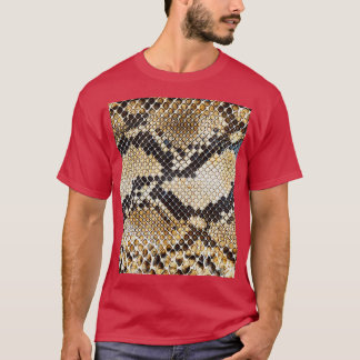 Camiseta padrão da escala de répteis da cobra 