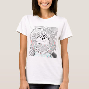 Camiseta Padrão da flora urbana moderna