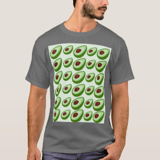 Camiseta Padrão de abacado fresco e delicioso