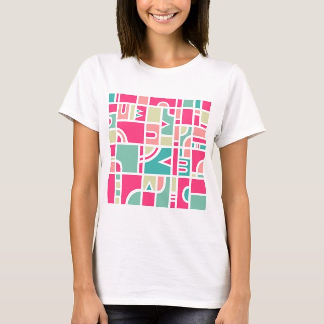 Camiseta Padrão de abstrato 170715 (Frente)