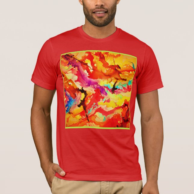 Camiseta Padrão de abstrato Art (Frente)