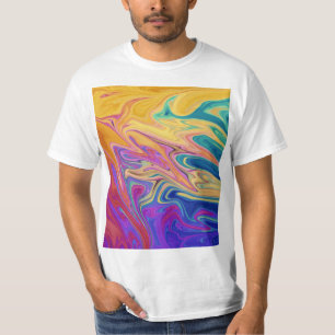Camiseta Padrão de abstrato colorida