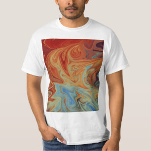 Camiseta Padrão de abstrato de fluido
