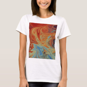 Camiseta Padrão de abstrato de fluido