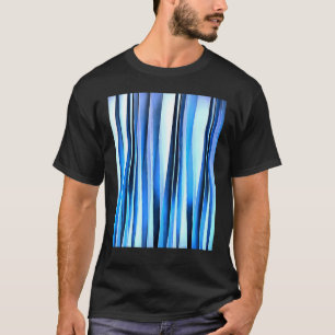 Camiseta Padrão De Abstrato De Harmonia E Azul De Paz