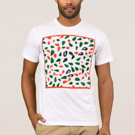 Camiseta Padrão de Abstrato dinâmica colorida