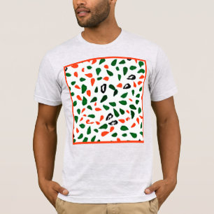 Camiseta Padrão de Abstrato dinâmica colorida