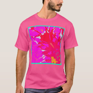 Camiseta Padrão de Abstrato rosa elegante