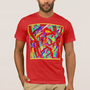 Camiseta Padrão de Abstrato vívido