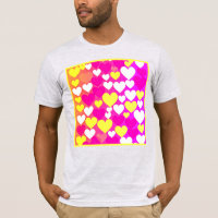 Padrão de Amor Coração Colorida