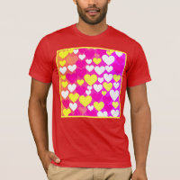 Padrão de Amor Coração Colorida