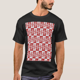Camiseta Padrão de Arte de Flocos de Neve