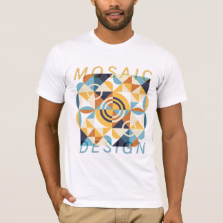 Camiseta Padrão de Arte do Mosaico