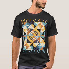 Camiseta Padrão de Arte do Mosaico