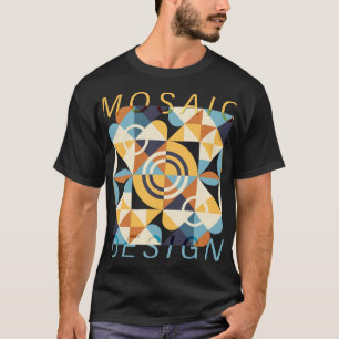 Camiseta Padrão de Arte do Mosaico