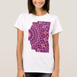 Camiseta Padrão de Azulejos Fade Away