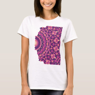 Camiseta Padrão de Azulejos Fade Away