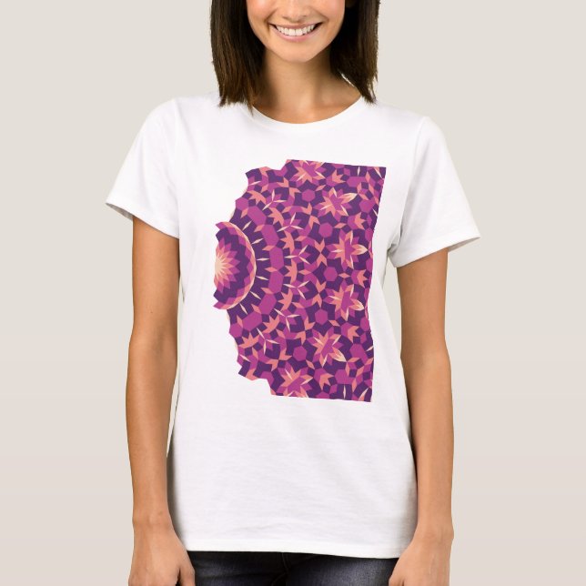 Camiseta Padrão de Azulejos Fade Away (Frente)