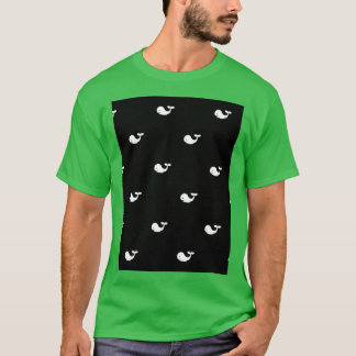 Camiseta padrão de baleias
