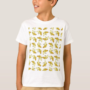 Camiseta Padrão de Banana Cuta, Lover de Banana