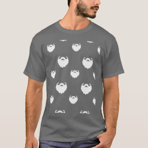 Camiseta Padrão de barba de papai noel de Natal