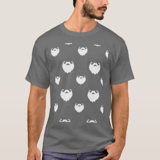 Camiseta Padrão de barba de papai noel de Natal