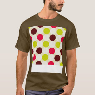 Camiseta Padrão de Bolinhas de Minimalismo de Meio século m
