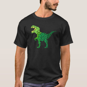 Camiseta Padrão de Bolinhas do Dot Day TRexs Dinossaur Love