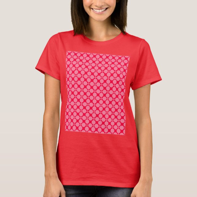 Camiseta Padrão de bolinhas monocromática retrorreflector v (Frente)