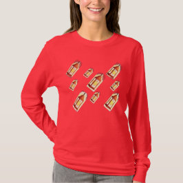 Camiseta Padrão de Brilho de Lanterna Flutuante Design Acon