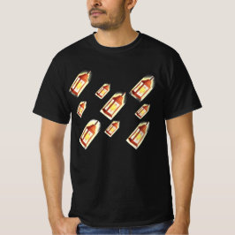 Camiseta Padrão de Brilho de Lanterna Flutuante Design Acon